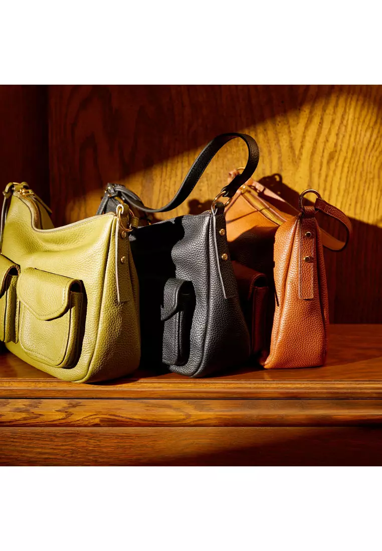 Jolie Leather Cargo Crossbody Bag ZB11160200