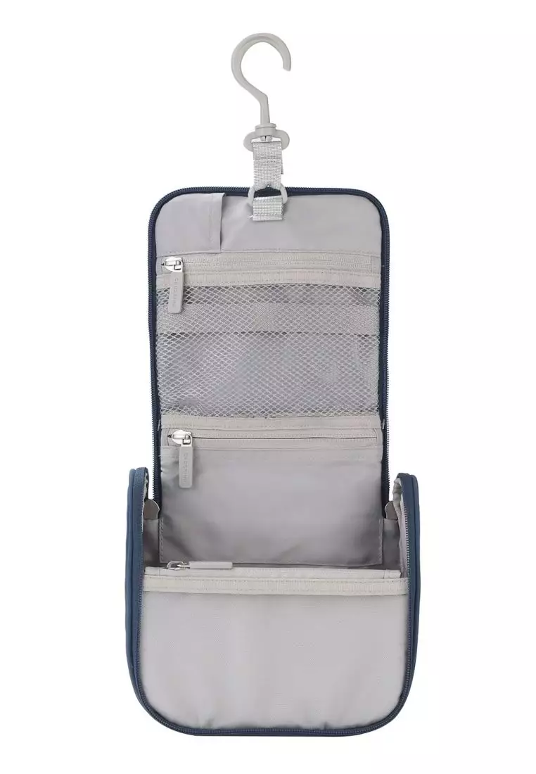 Crossing Waterproof Ripstop Nylon Hanging Toiletry Kit - Smoke Blue