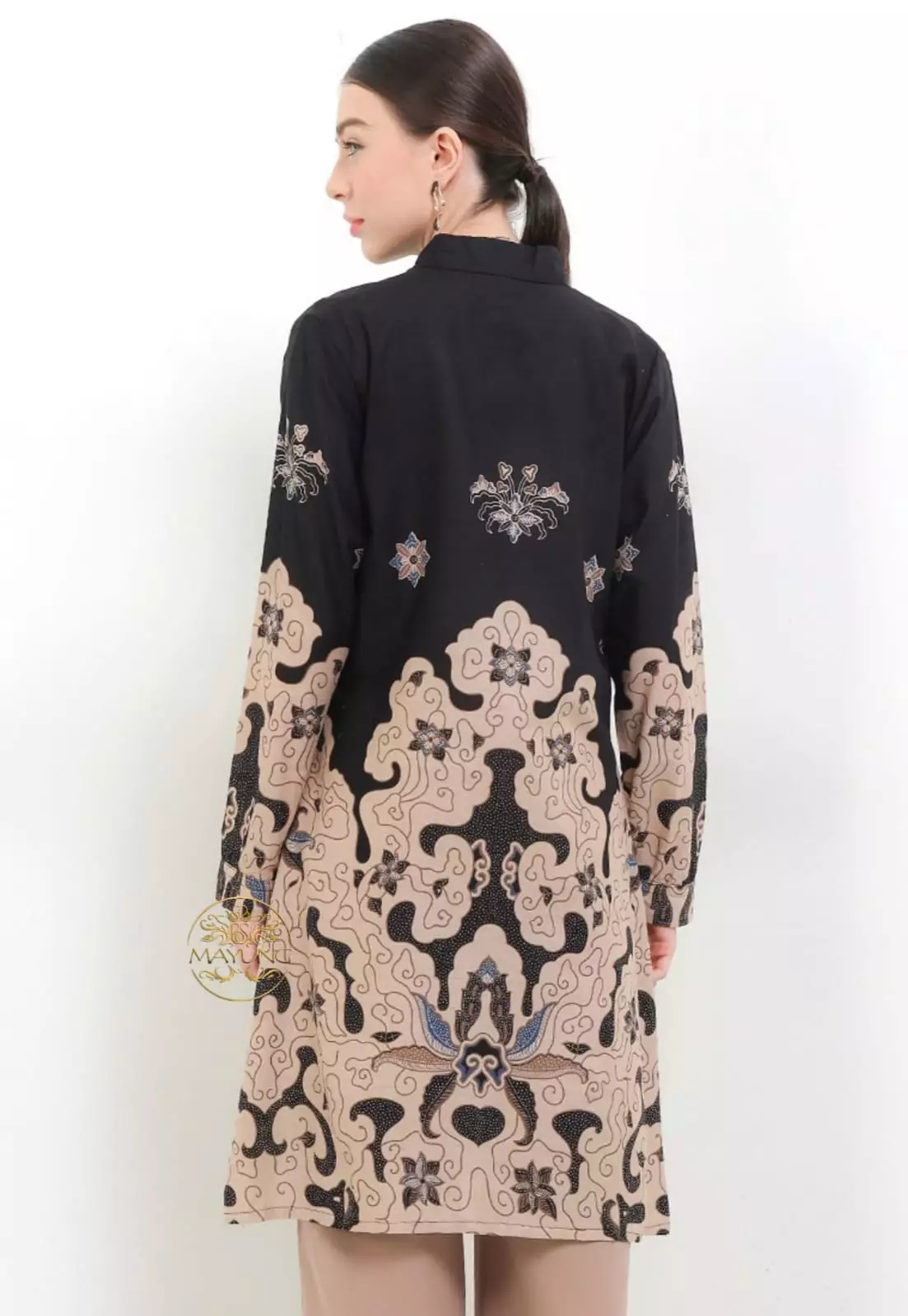 Tunik Batik Cendana Hitam Premium NLN