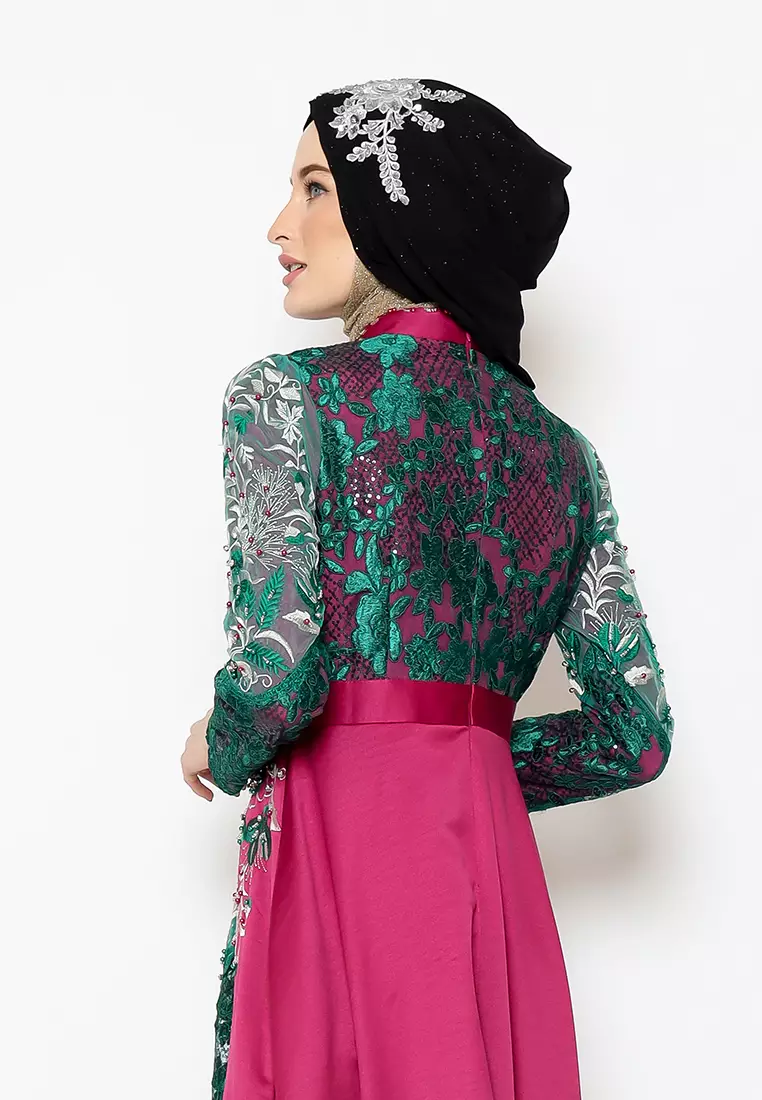 Bibiq Gamis Satin Organza