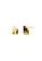 Bullion Gold 金色 BULLION GOLD Bold Initial Alphabet Letter Earrings Gold Layered Steel Jewellery- H 6D877AC8A60269GS_1