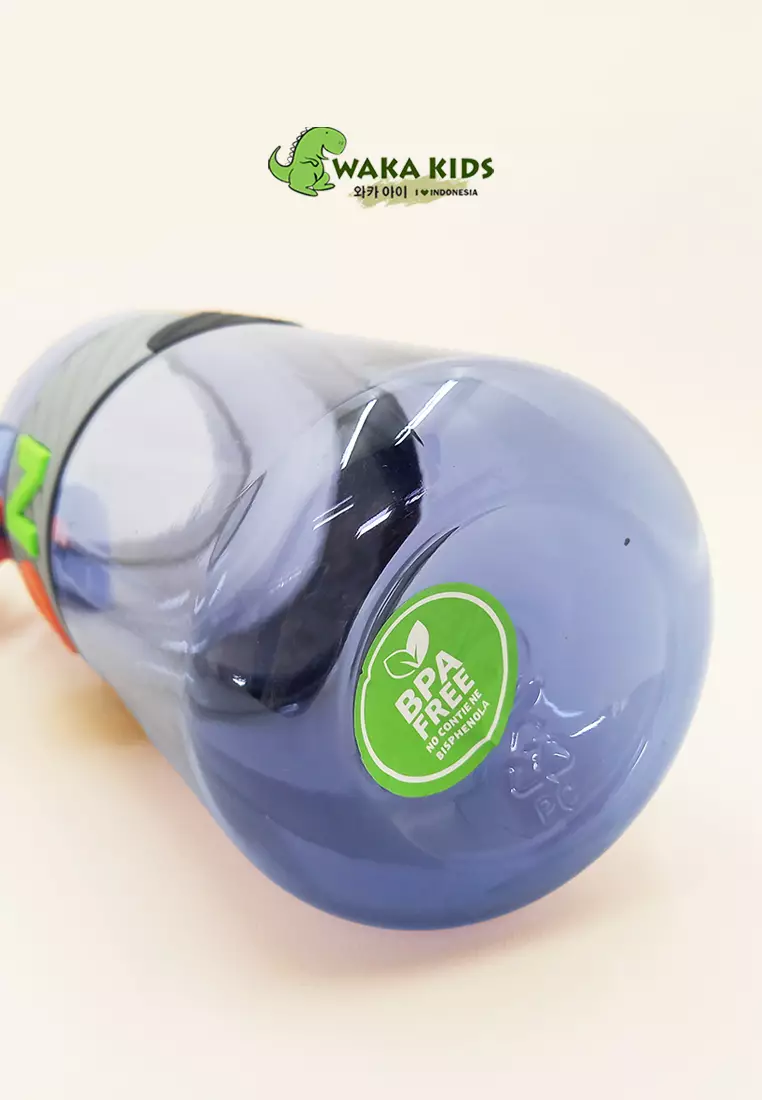 Wakakids Botol Minum Plastik Olahraga Portable Sport Cup Water Bottle Keep On 1 Liter K3208 Venjr Biru