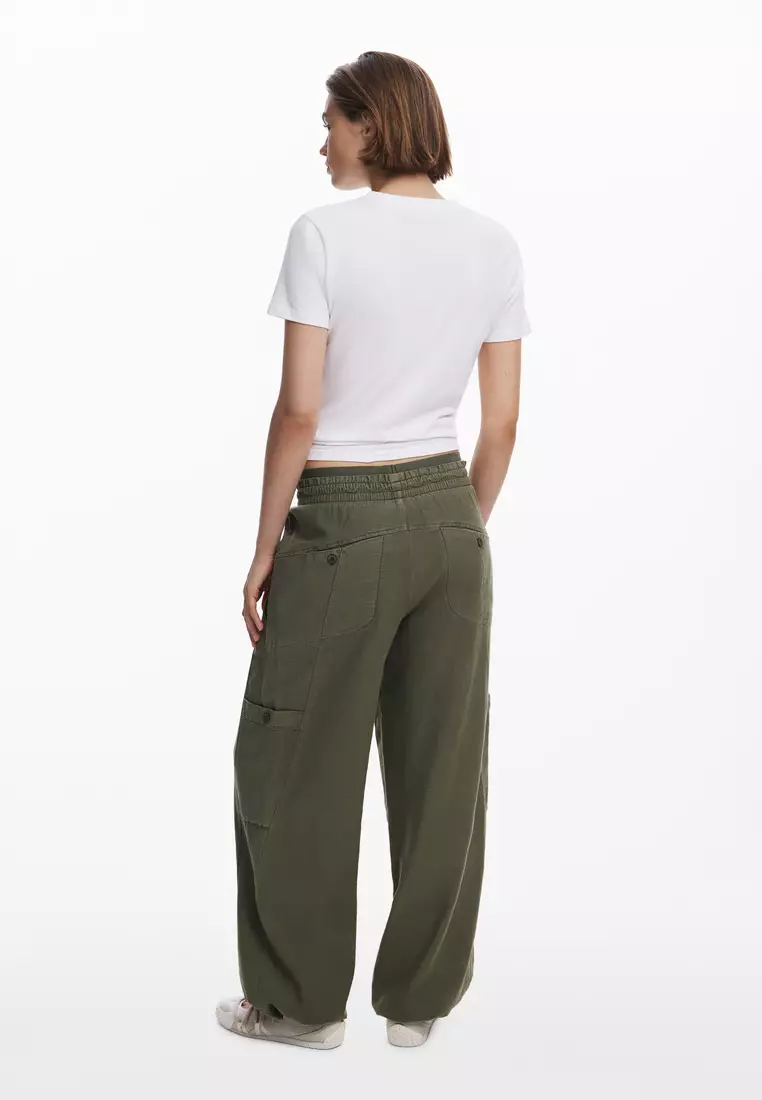 Twill jogger pants