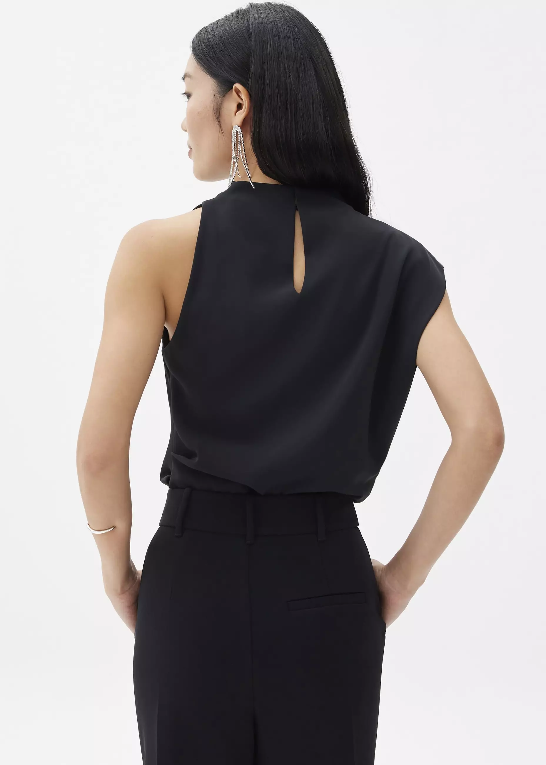 Atasan Wanita - Maya Asymmetric Drape Blouse
