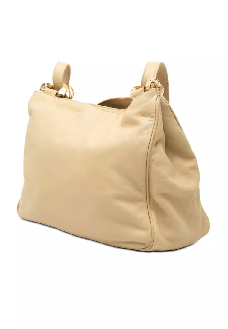 二手 Loewe 皮革 Anagram 單肩包