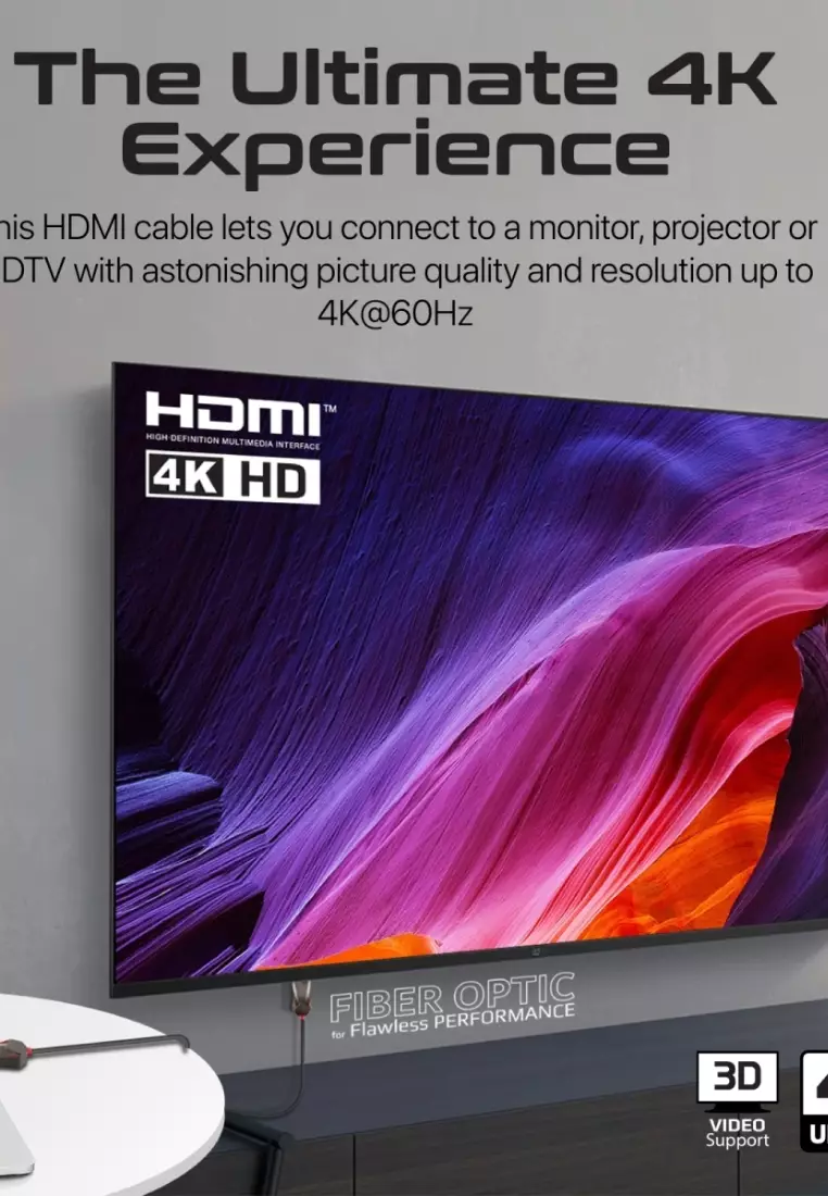 Prolink4k60-20M 20M 4K-60Hz Unidirectional HD Audio Video Cable