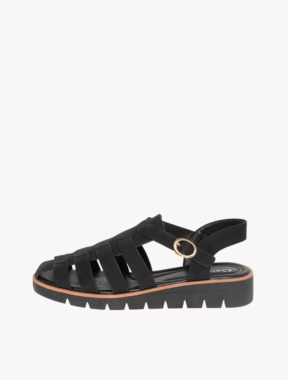 Payless Comfort Plus by Predictions Womens Maybel Fisherman Wedges - Black_05