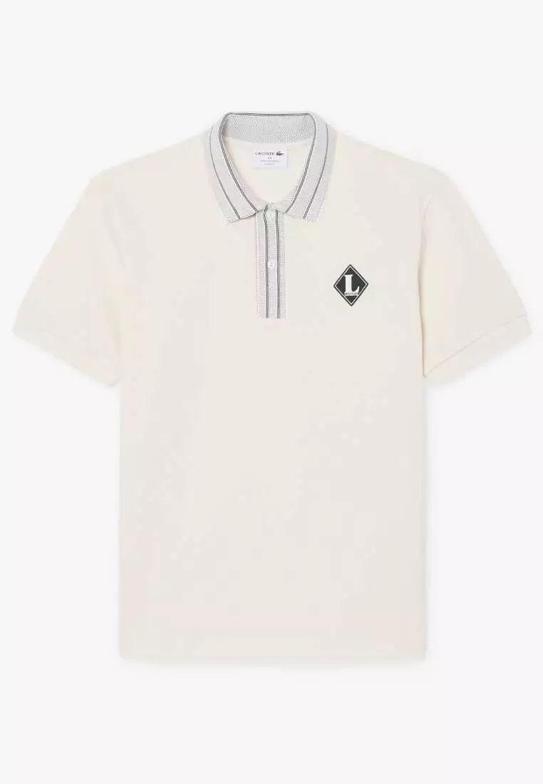 French Made Classic Fit Badge Polo Shirt