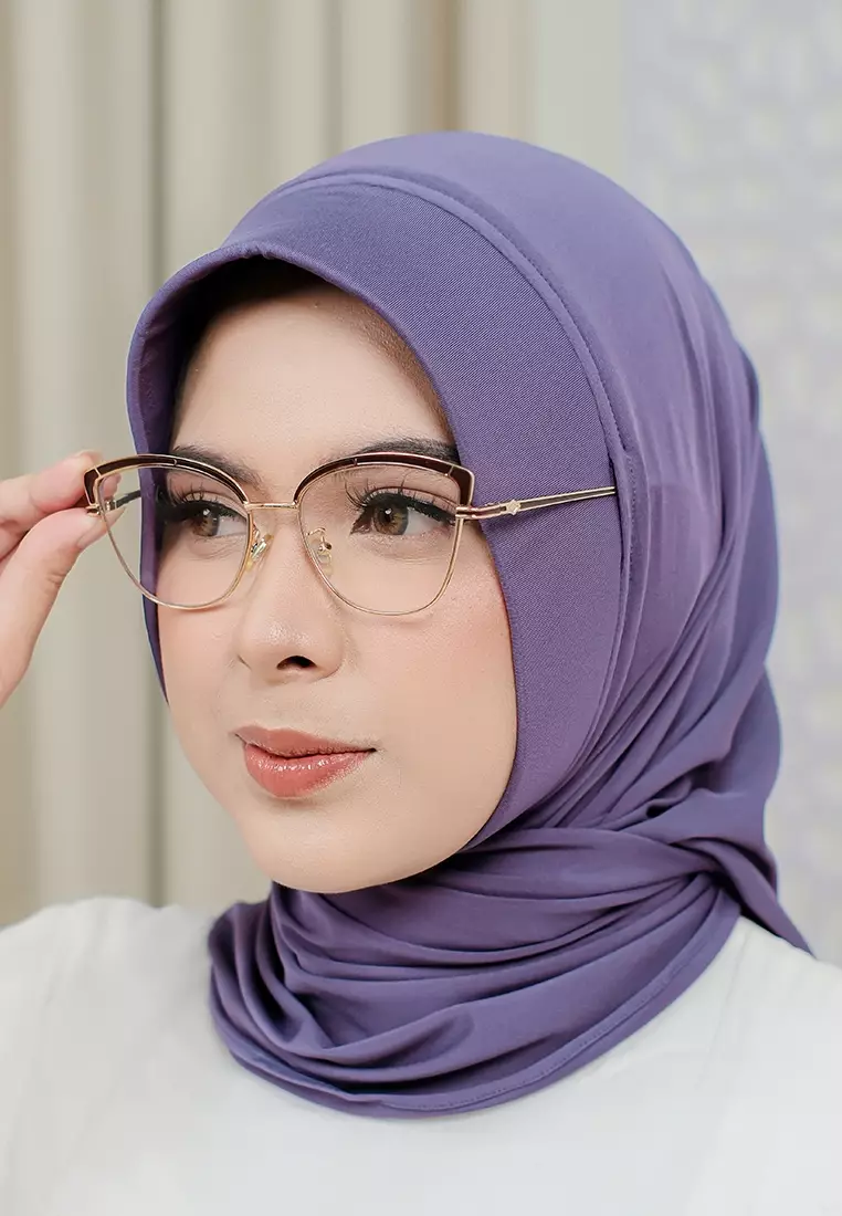 HIJAB INSTAN SOFTPAD AMEENA - NIGHT PURPLE