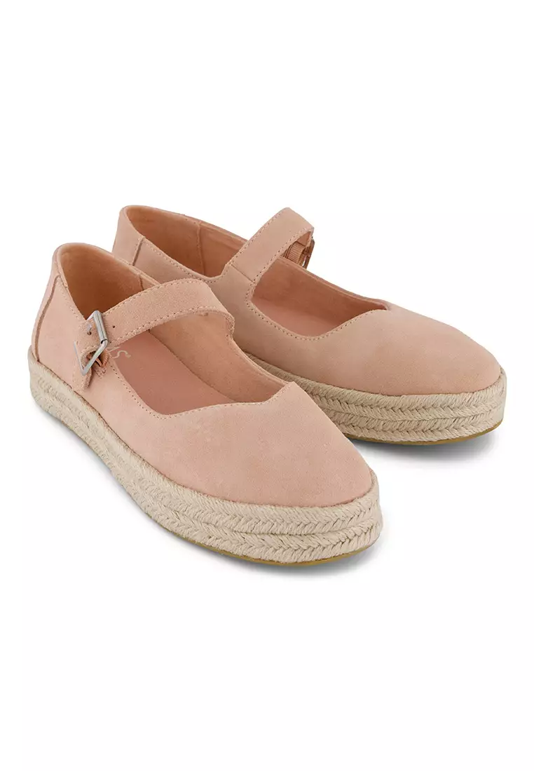 Jual TOMS TOMS Women Carolina Mary Jane Caf Suede Espadrille