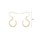 Glamorousky silver 925 Sterling Silver Plated Gold Simple Fashion Lace Geometric Circle Earrings 97B44ACD4F9FDEGS_2