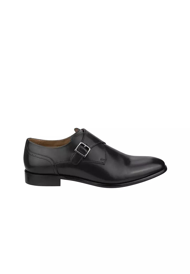 FLEX II Plain Toe Monk Black