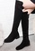 Twenty Eight Shoes black VANSA Comfortable Elastic Over Knee Boot VSW-BK5 1F0E4SHC39C863GS_7