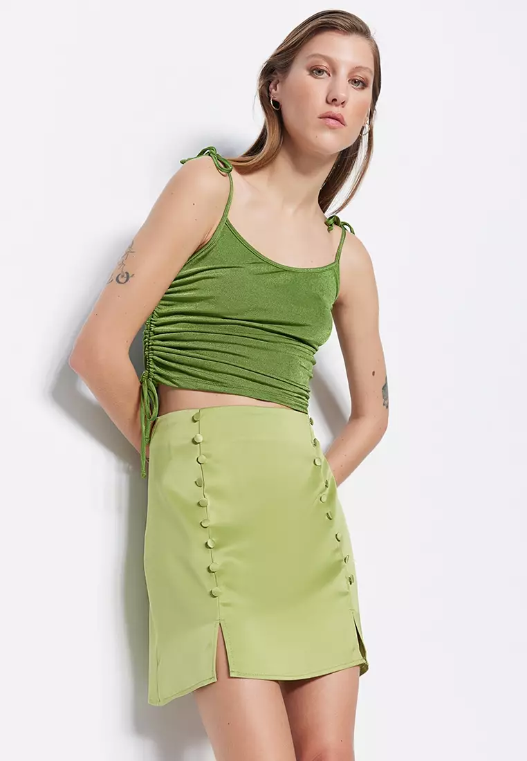 Green skirt forever on sale 21