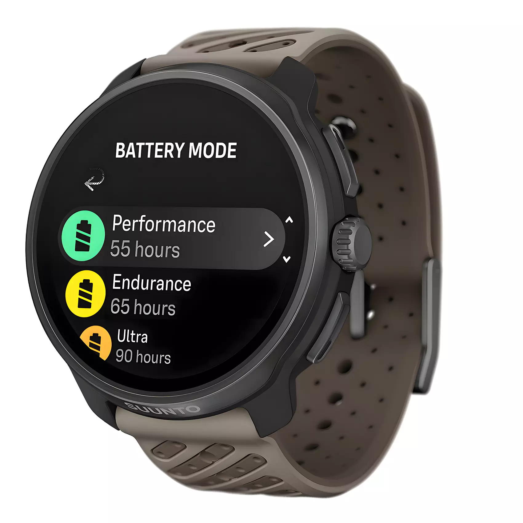 Suunto Race 2 - Jam Tangan Unisex - Dark Brushed Titanium Striped Two-Tone Trail Gray Silicone Strap - SS051203000