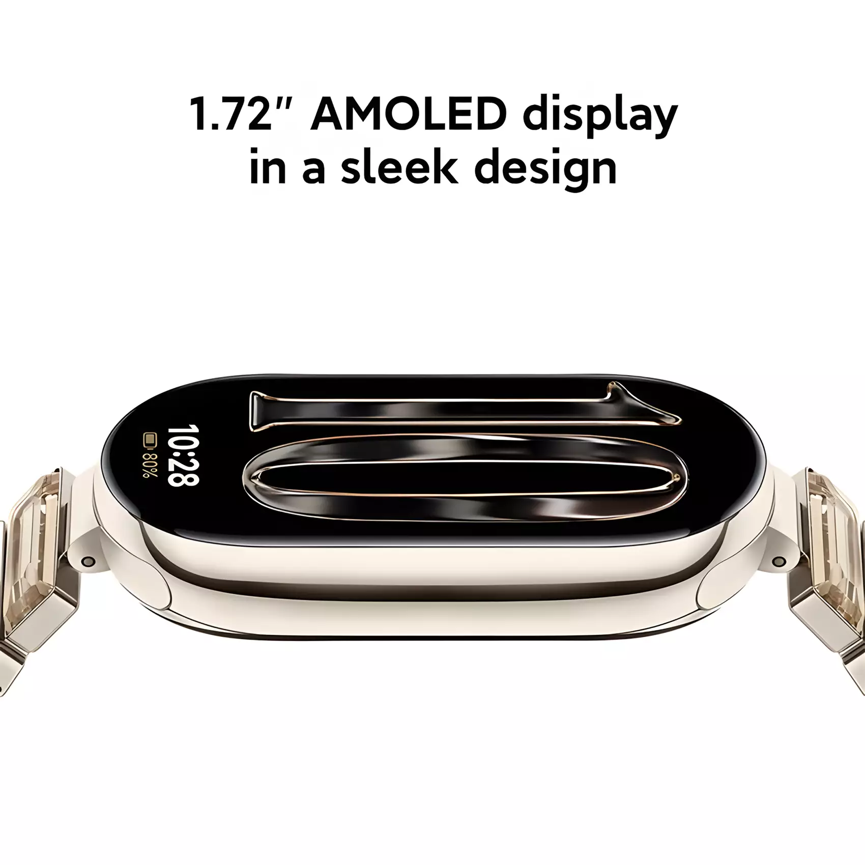 Xiaomi Smart Band 10 | 1.72" AMOLED display | 150+ sports modes | Battery up to 21 days -  Glimmer Gold
