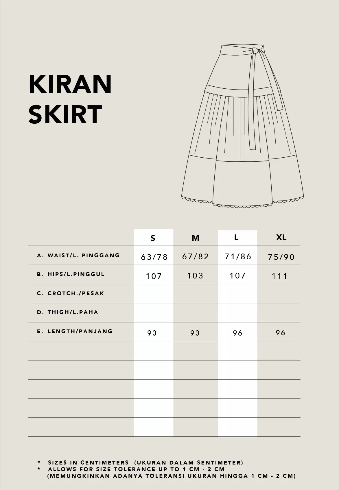 Kami Kiran Layered Skirt Iron Grey