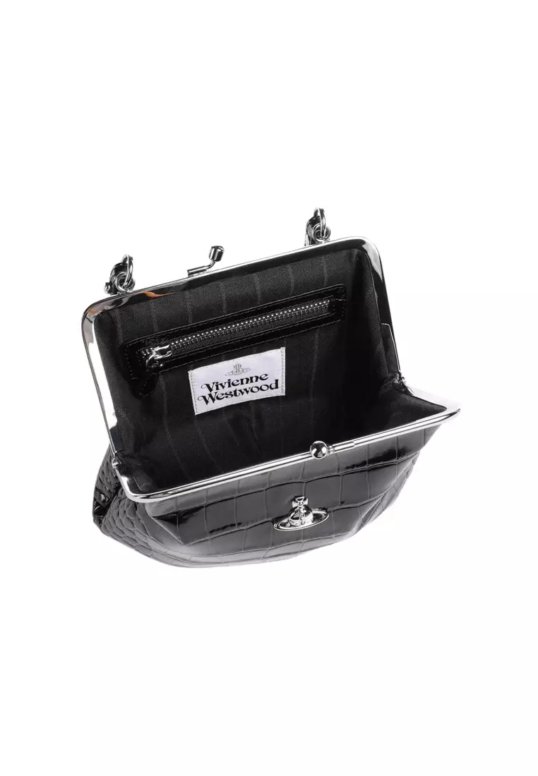 Granny Frame Women's Shoulder Bag in Black 4B010007W L0098