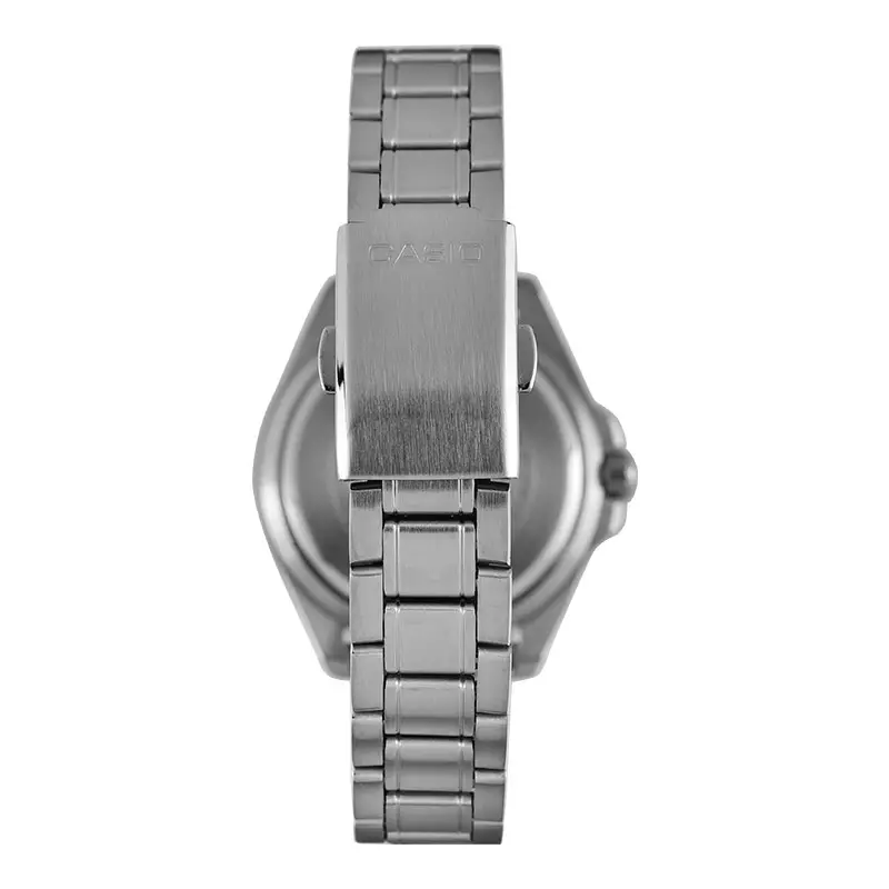 Jam Tangan Pria Casio General MDV-10D-2A1VDF Baby Duro Men Blue Dial Stainless Steel Band