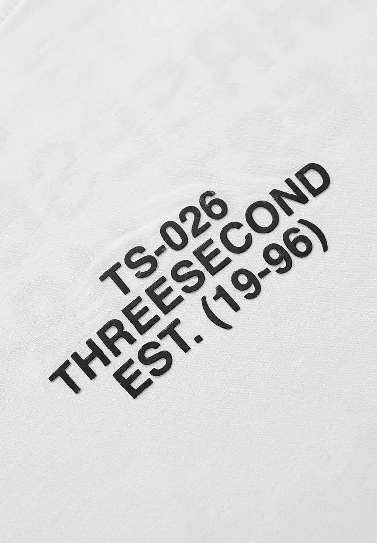 3Second Men's T-Shirt Short Sleeve Regular Fit Cotton Zach OL-C840125