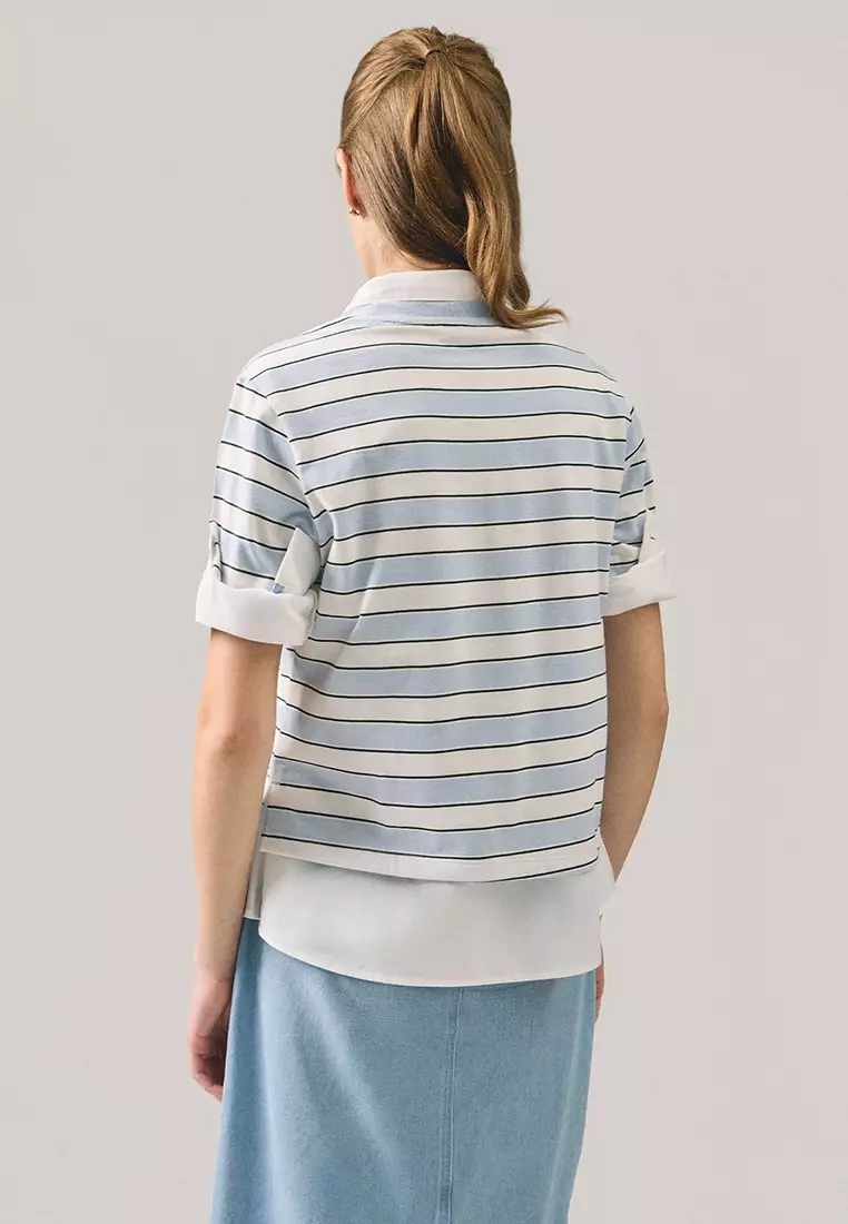 Chain Stitch Embroidered Graphic T-Shirt