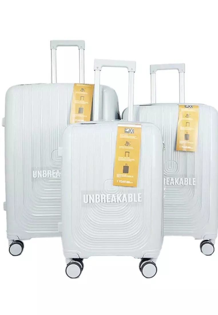 [NEW ARRIVAL] Poly-Club 28" Groove Style Unbreakable Polypropylene Travel Luggage Bags - BA2451