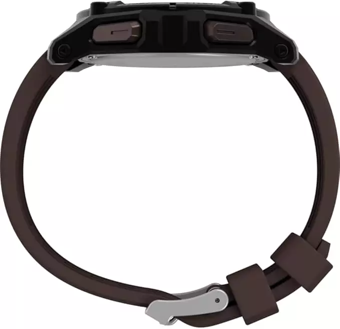 Jam Tangan Pria Timex Expedition Ridge Solar Chronograph Digital Dial Brown Silicone Strap TW4B33800V5 Original