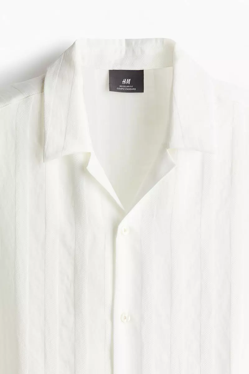 Regular Fit Textured-weave resort shirt