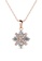 Her Jewellery gold Cross Petal Pendant (Rose Gold) - Made with premium grade crystals from Austria 4733AAC55653B3GS_1