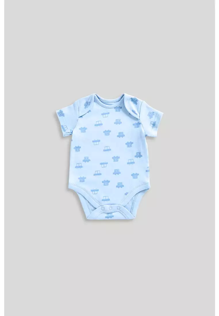 Vehicles Short-Sleeved Bodysuits - 5 Pack