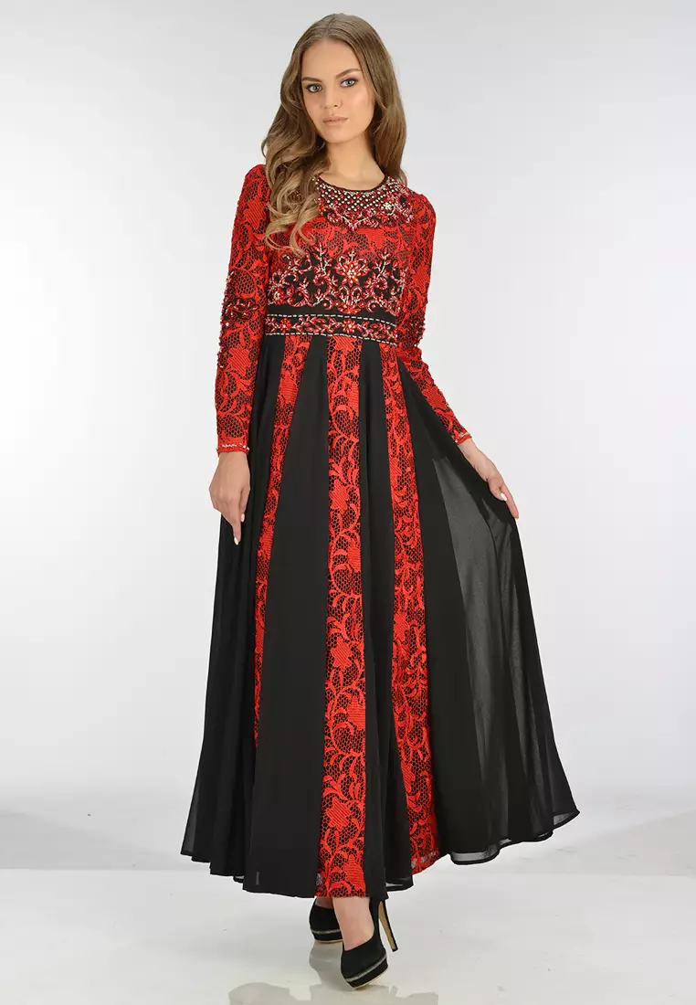 Bibiq Gamis Brokat Sifone Sutra