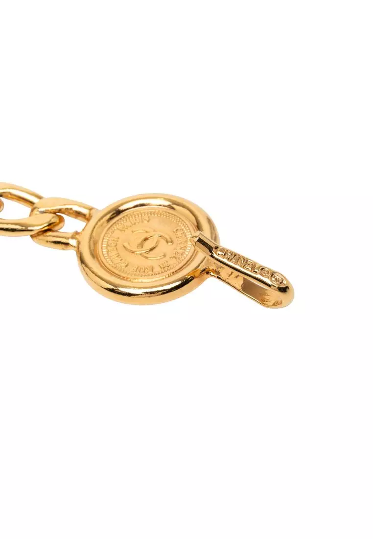 Buy Chanel Pre-Loved Chanel Cc Gold Plated Medallion Chain  display picture 2