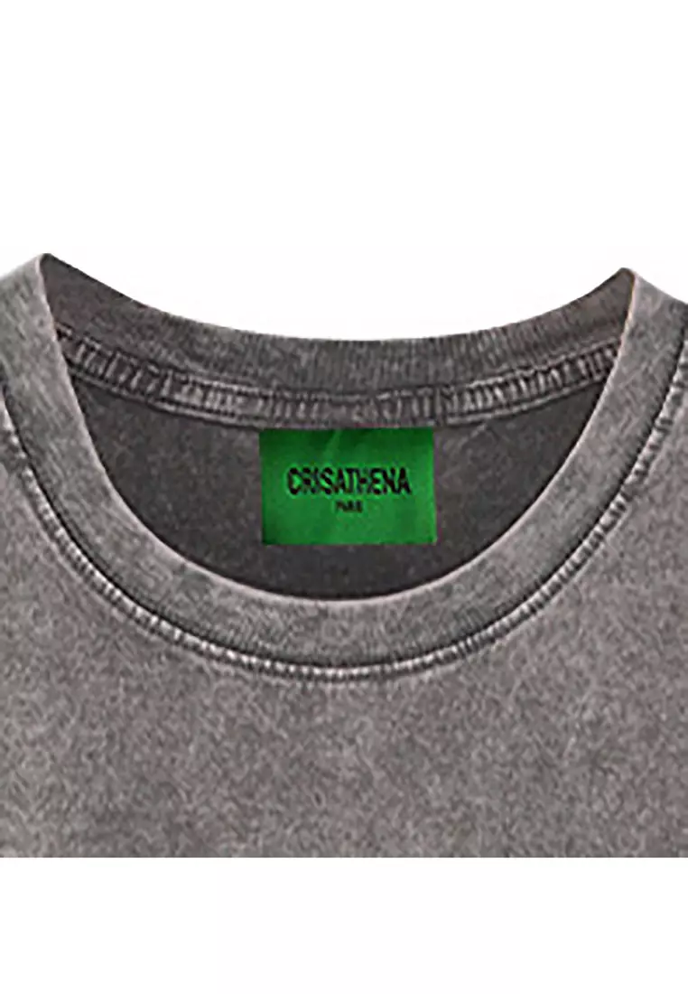 Crisathena College T-Shirt in Grey