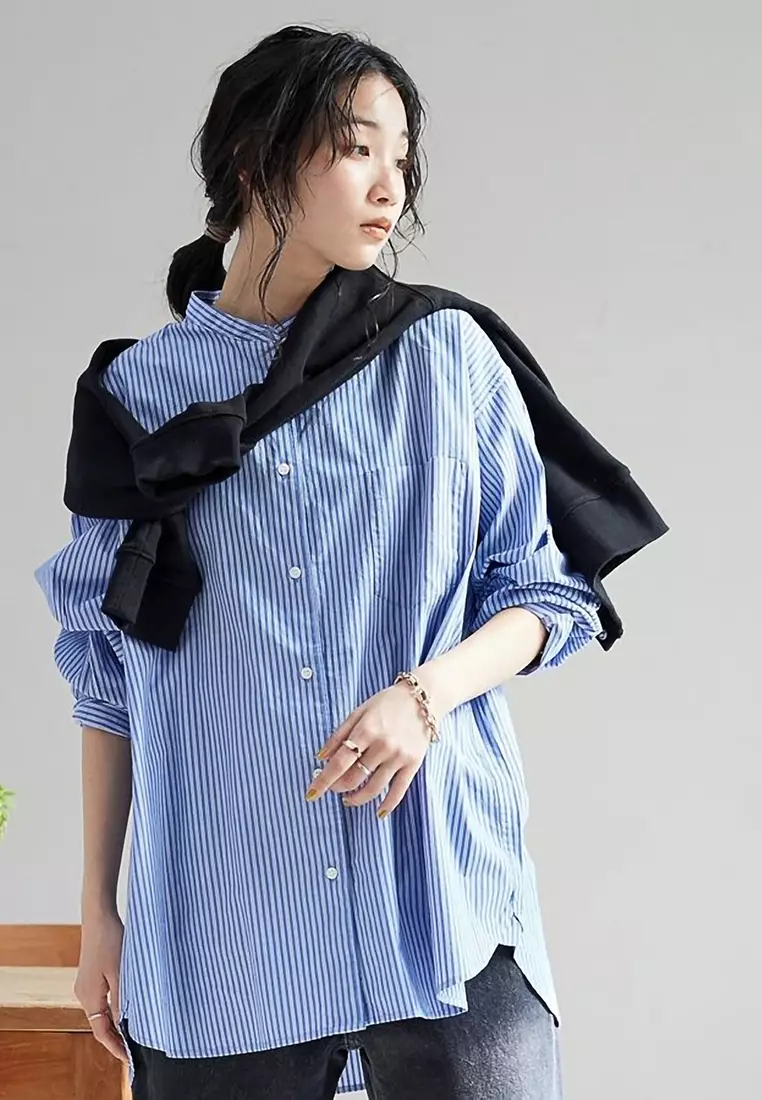Craft Standard Boutique - Hayato Band Collar Shirt