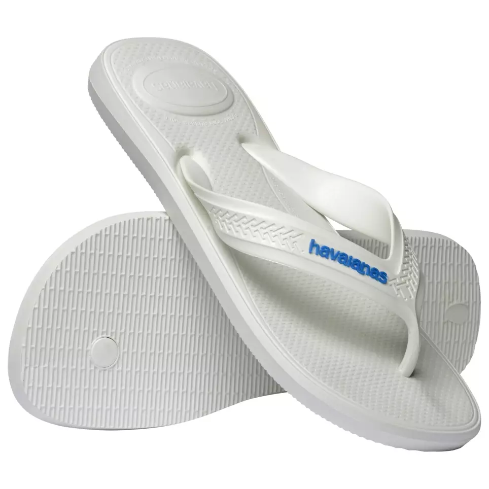 Havaianas Top Max Comfort White/White/Blue - Sandal Pria