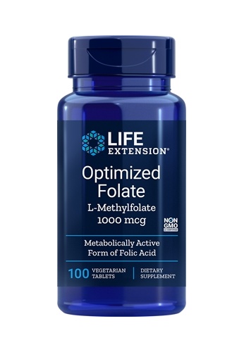 Life Extension LIFE EXTENSION OPTIMIZED FOLATE (L-METHYLFOLATE) 1000MCG, 100 VEGETARIAN TABLETS 98788ESCD365F9GS_1