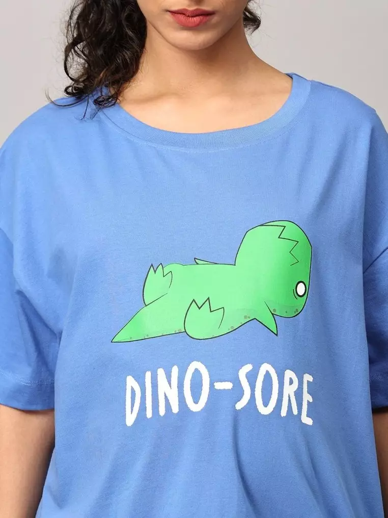 Dino Sore Oversized Mumma T-shirt