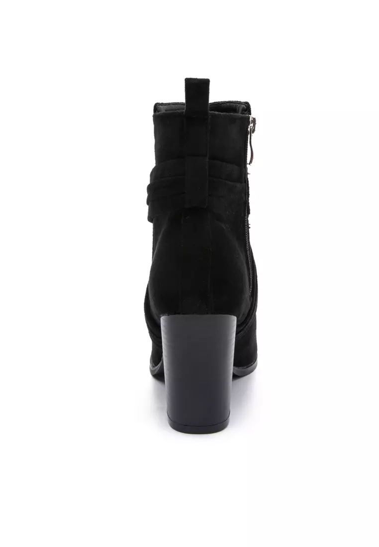 8CM Suede Fabric Ankle Boots WTY4051-27