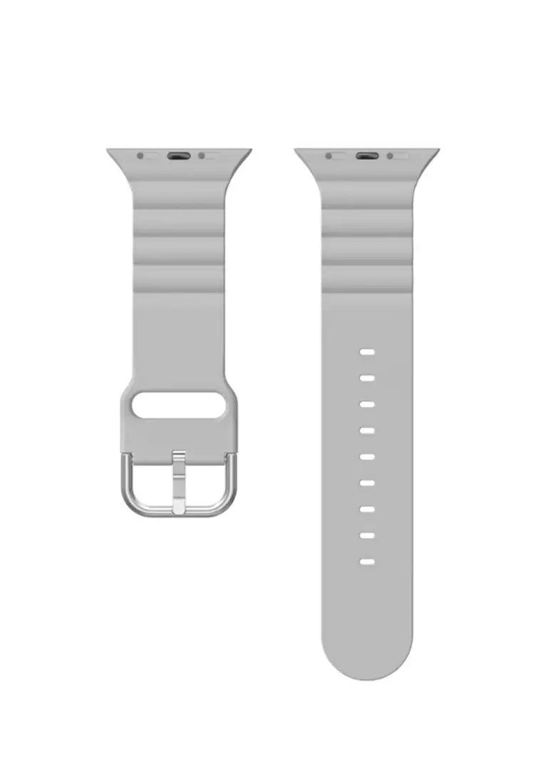 Buy Kings Collection Grey Silicone Apple Watch Band 38MM 40MM
