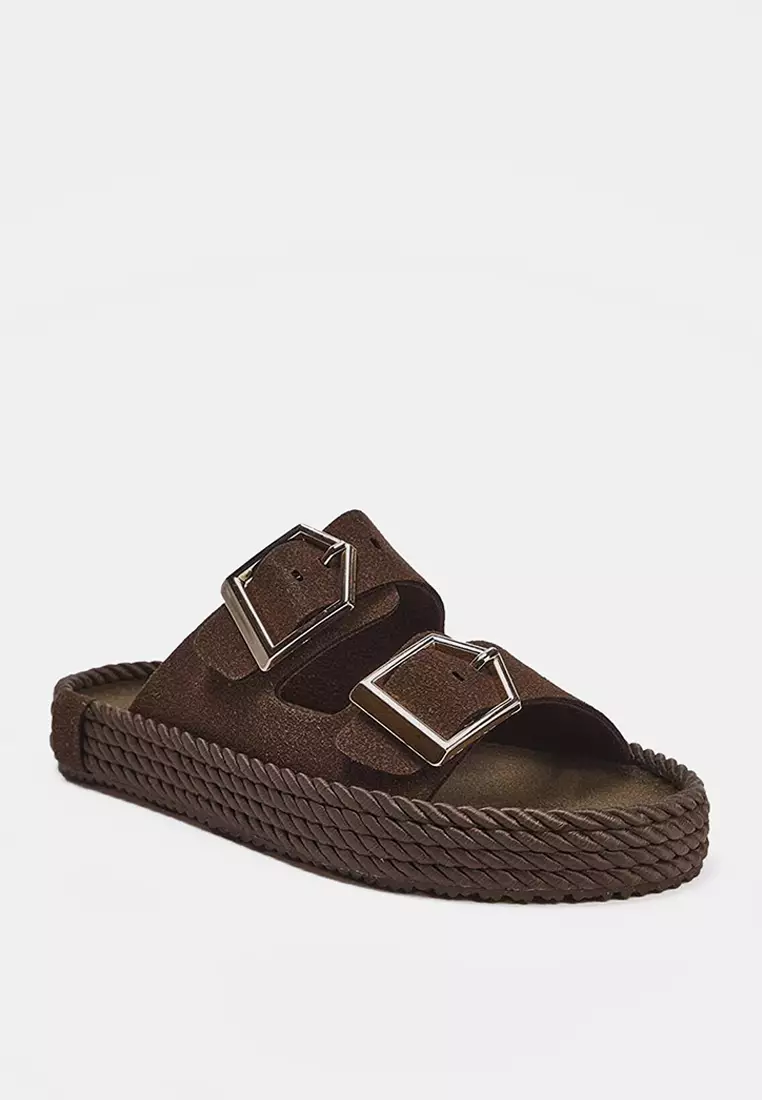 Dual Buckle Sandals