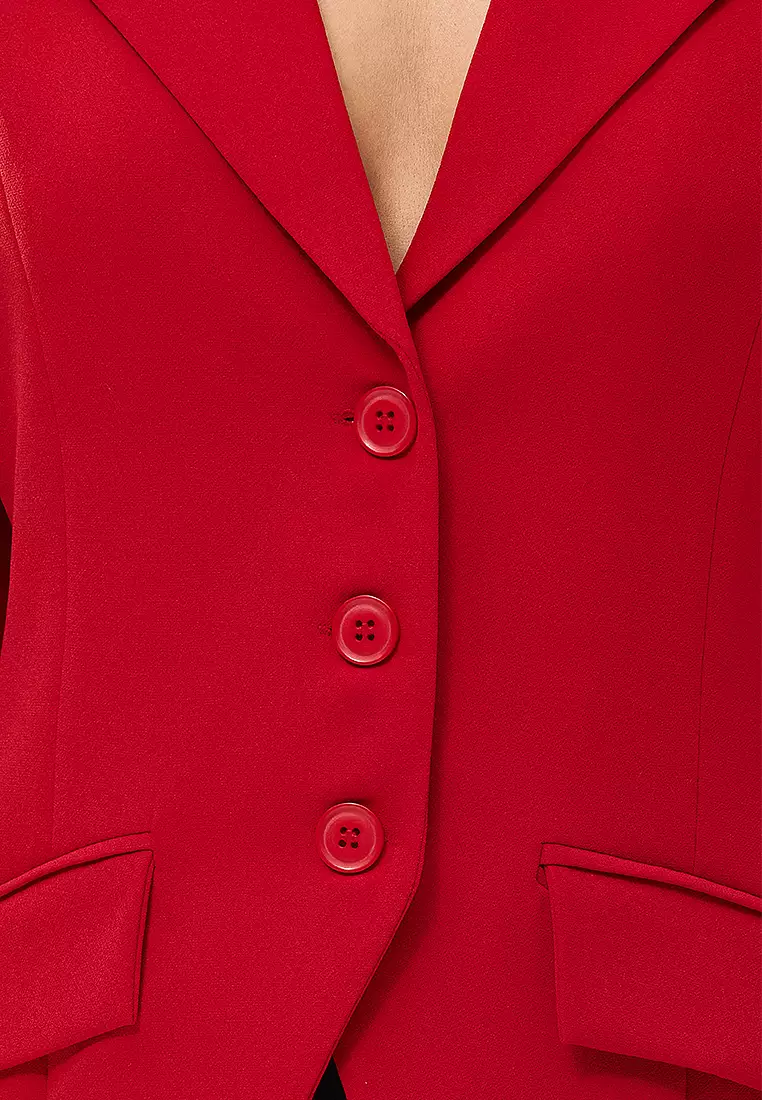 Shoulder Pads Blazer Jacket