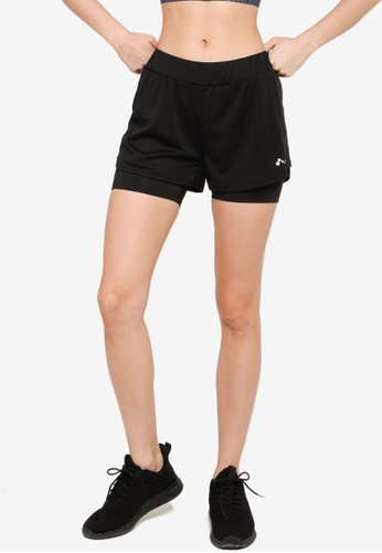 ONLY PLAY black Java Loose Shorts A7074AA267EBCAGS_1