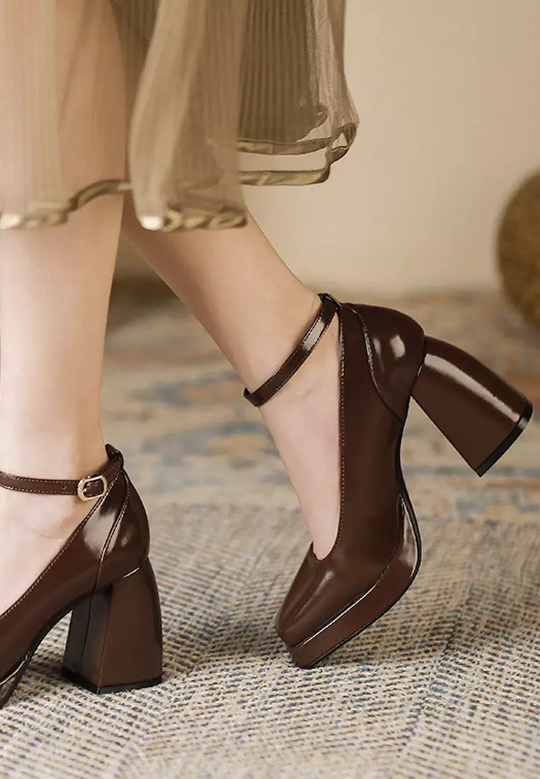 Buy Twenty Eight Shoes VANSA Fashion Shinny Patent Buckle Platform