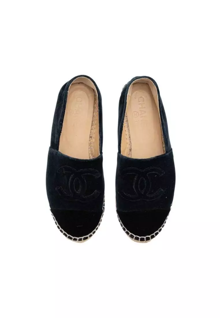 Chanel on sale velvet espadrilles