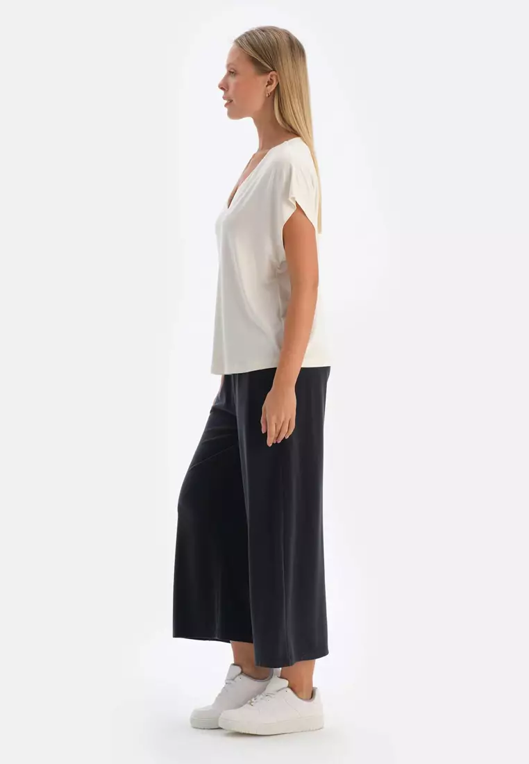 Black Trousers, Regular, Long Leg, Loungewear for Women