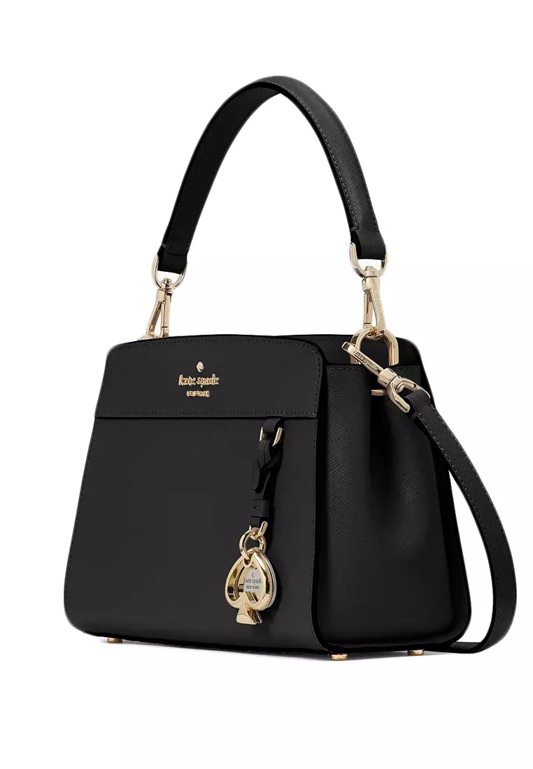 Madison Small Top Handle Satchel - Black