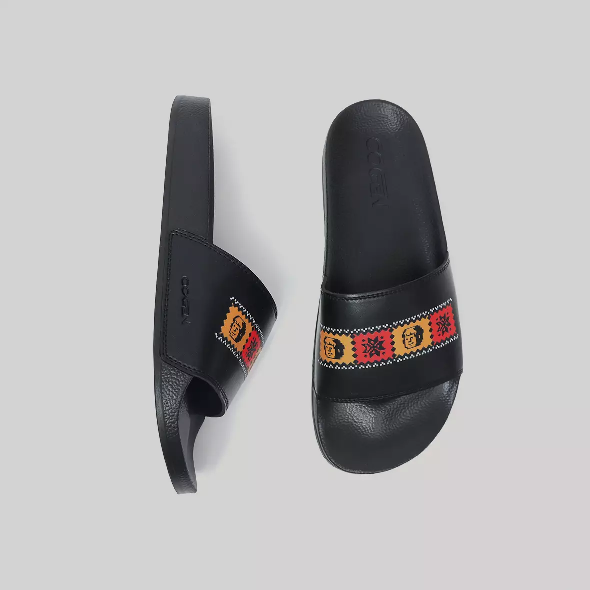 Cogen Sandal Slop Pria Sendal Slide Artisan Series - Palpa 