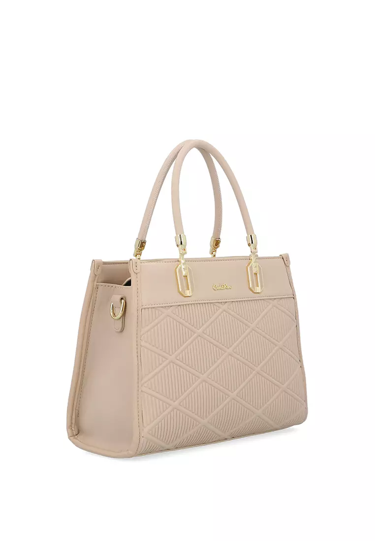 Catty-eyed Jane Top Handle - Dark Beige