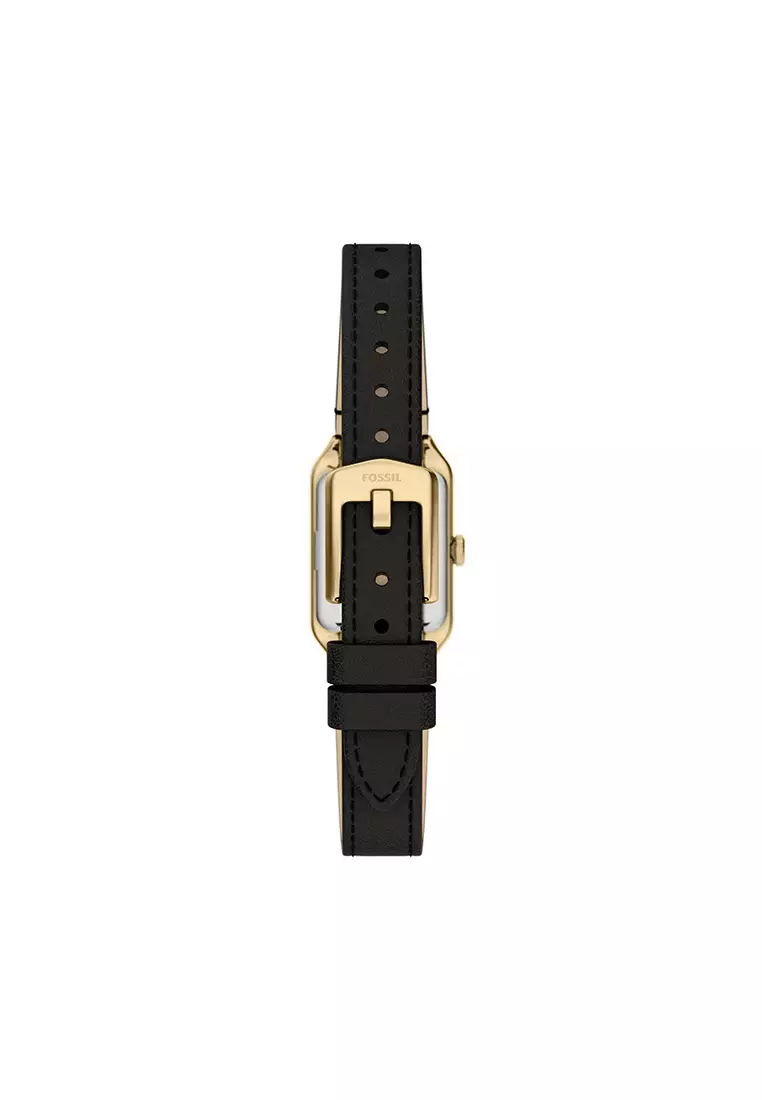 Raquel Black Leather Watch Es5470
