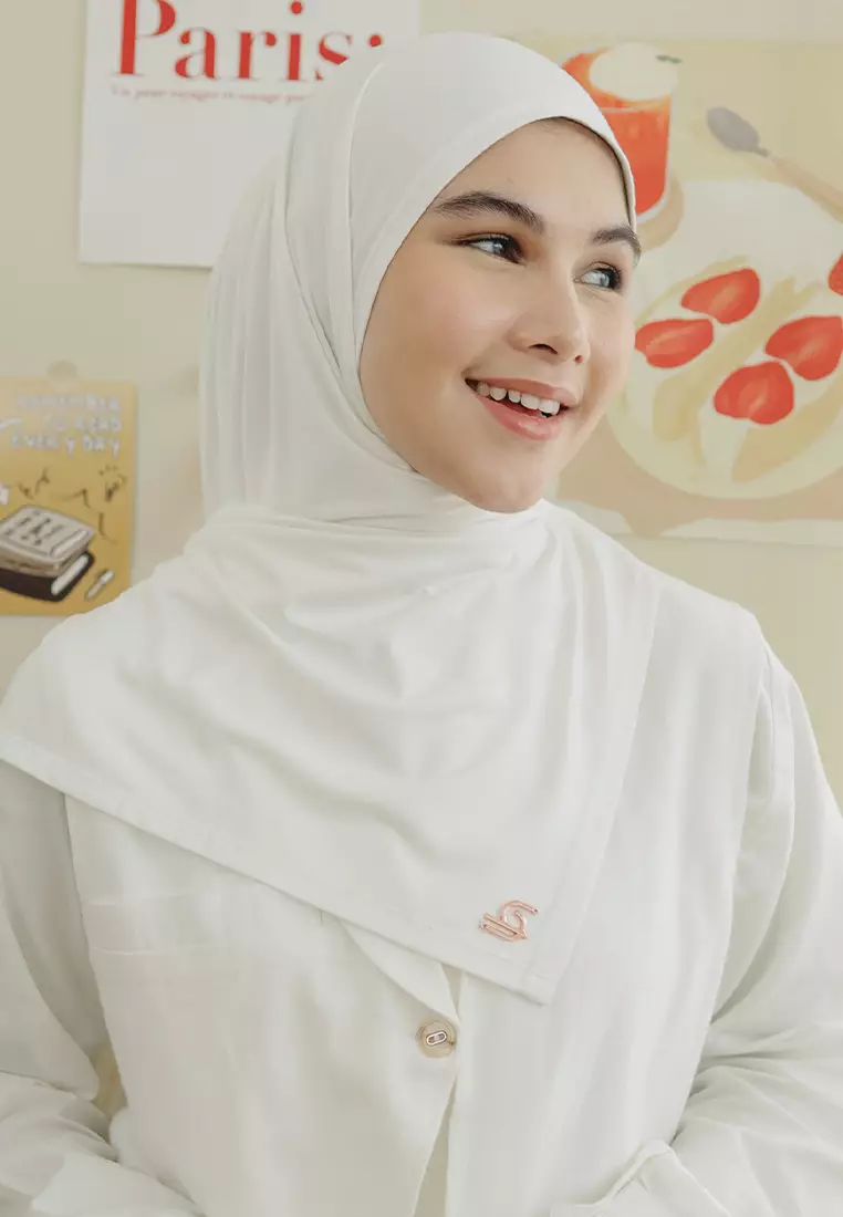 Tana Signature Shawl Broken White (Pashmina Rayon Exclusive New Label)